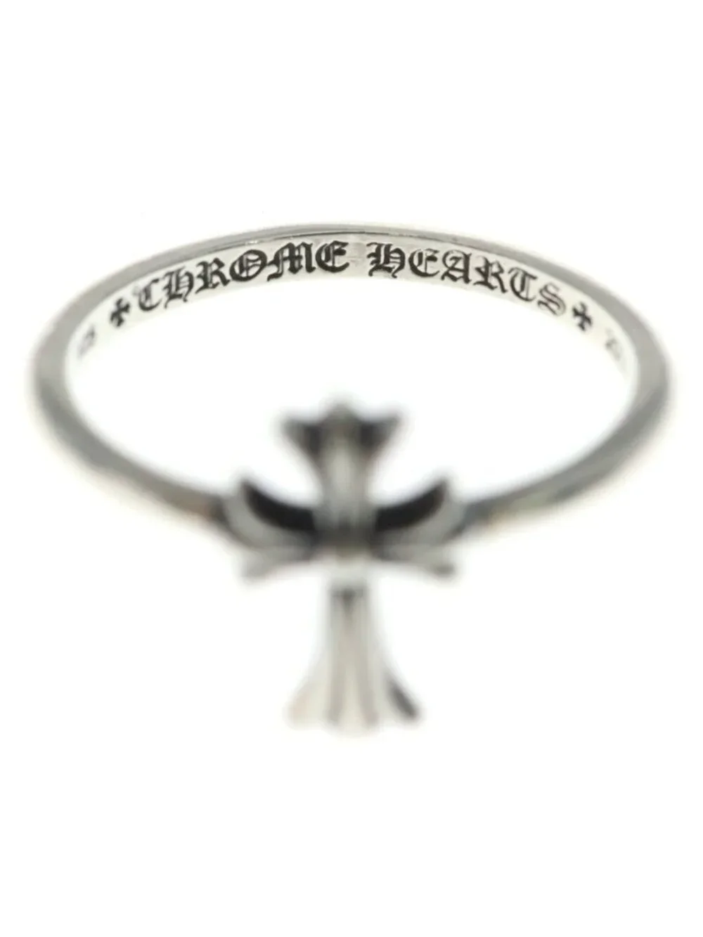 Chrome Hearts Bubblegum CH Cross Ring Silver